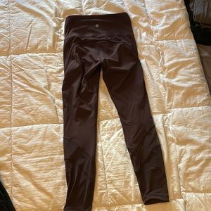 Brown lululemon running leggings